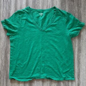 Old Navy Women's Green V-Neck Top